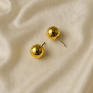 Round Stud Earrings
