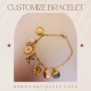 Custom Gold Charm Bracelet for Women 3