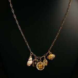Handmade Charm Necklace – Gold Plated